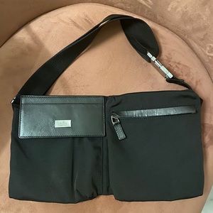 Authentic Gucci Nylon, Leather Bum Bag